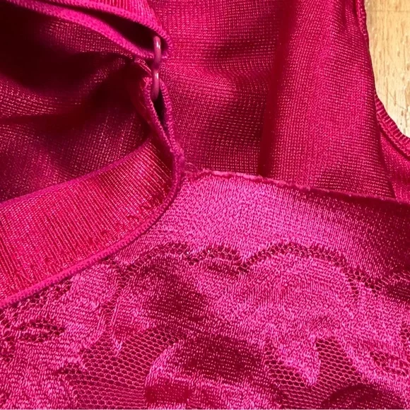 38D Gilligan O’Malley Pink Lace Underwire Bra Floral Mesh Lace Womens - Picture 4 of 9
